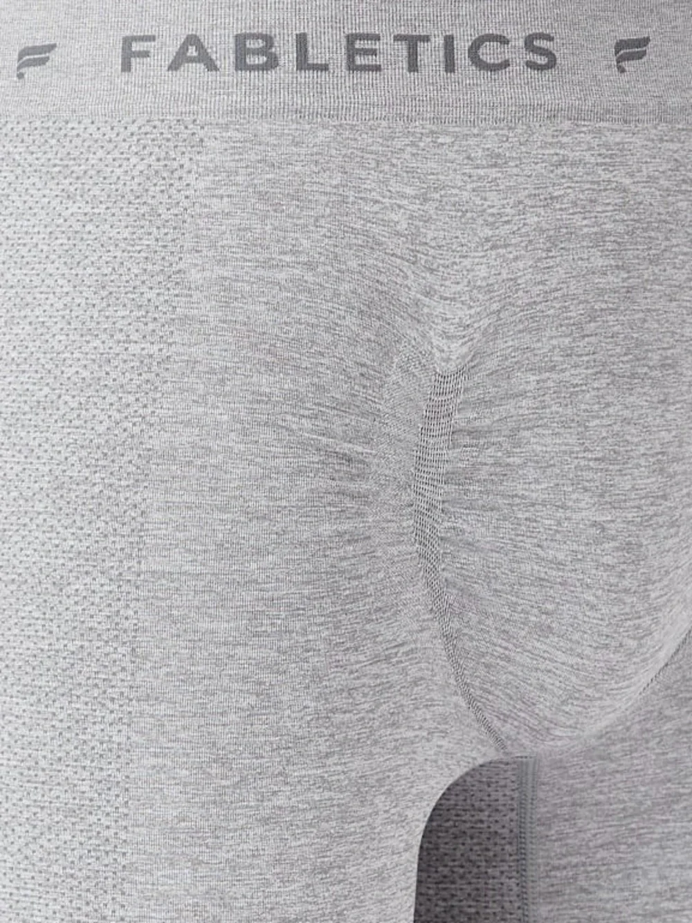 Fabletics L Mid Grey Heather The Training Day Boxer Brief